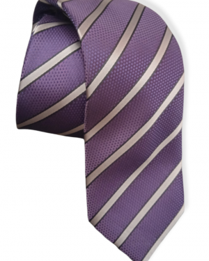 corbata morada rayas 1